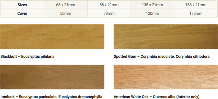 Hardwood Timber Wall Cladding Range from Hazelwood & Hill