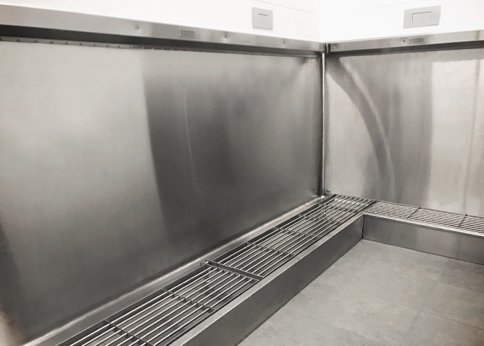 Stainless Steel Grated Urinals for Stadiums from Stoddart