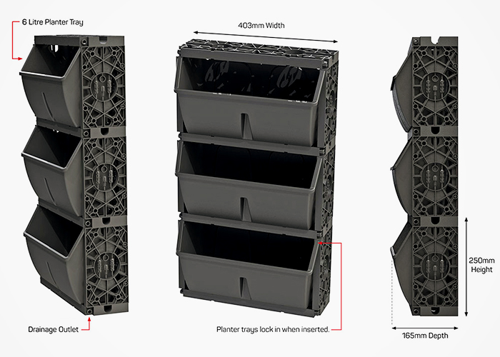 Professional Vertical Gardens with Gro-Wall® Slim Pro by Atlantis