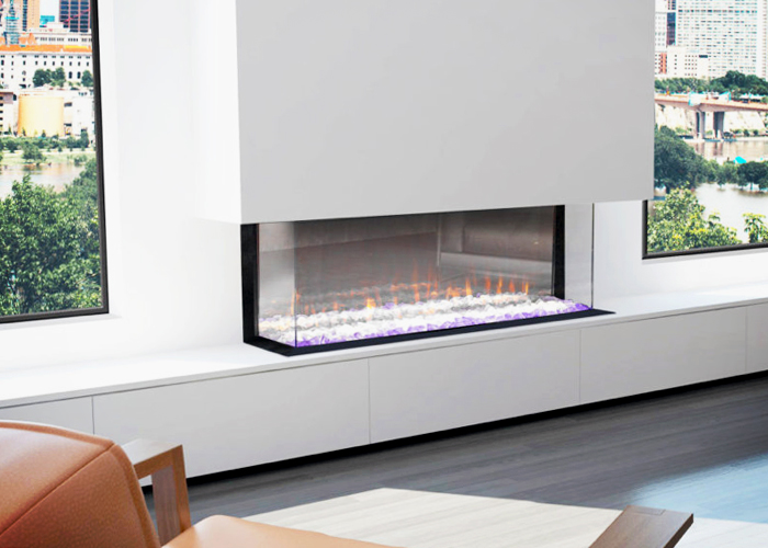 Modern Electric Fireplaces from Cheminees Chazelles