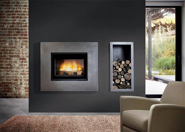 Wood Fireplaces for Large Homes from Cheminees Chazelles