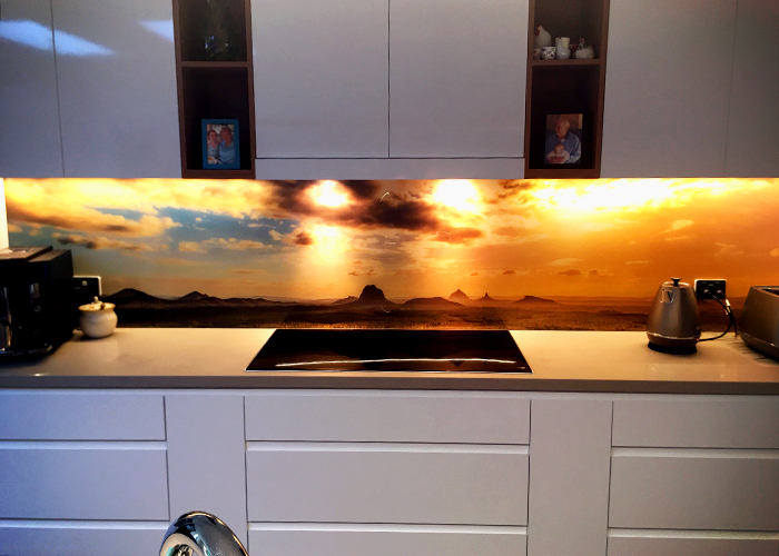 Printed Splashback for DIY Kitchen from Innovative Splashbacks