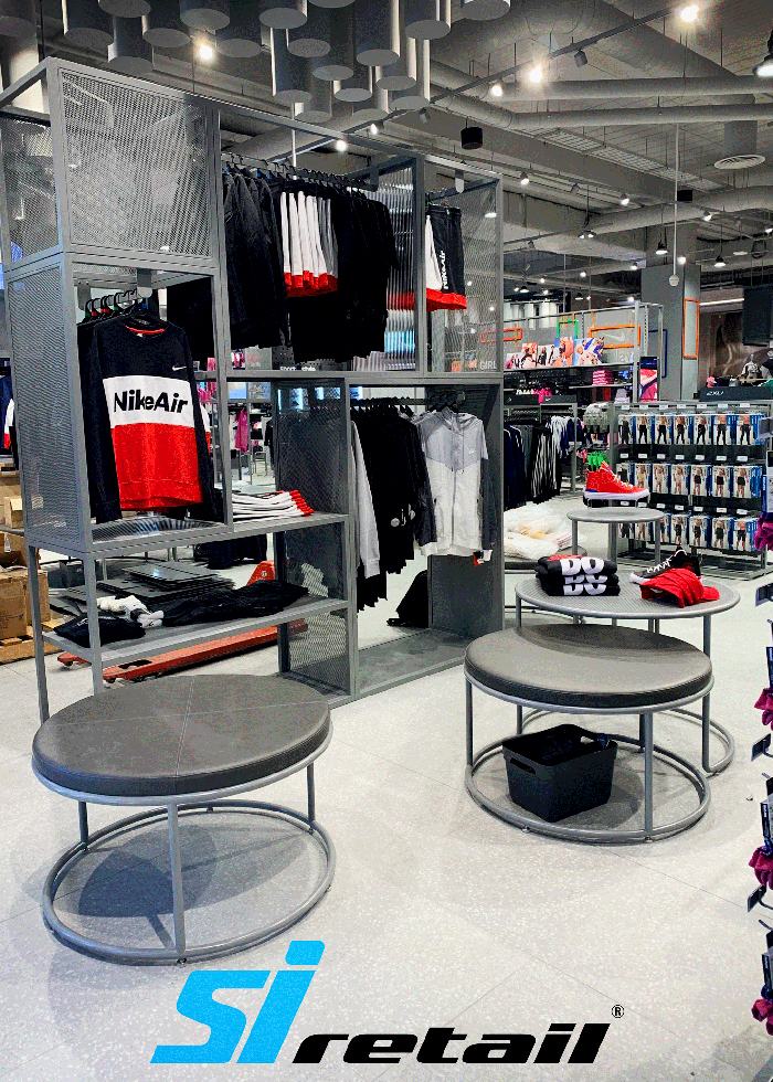 Custom Retail Fixtures for Rebel Store from SI Retail