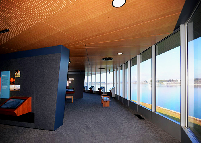 Fire-compliant Acoustic Panels for Canberra's NCE by SUPAWOOD