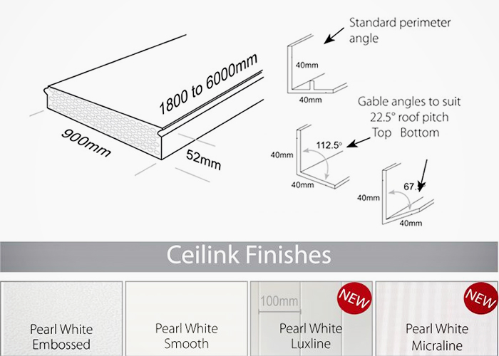 Insulated Ceiling Panels - Two New Finishes from Versiclad