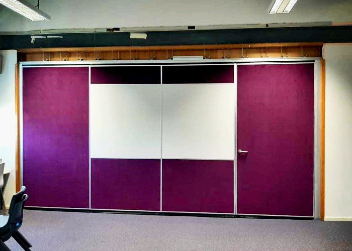 Operable Walls Available in Bright Colours from Bildspec