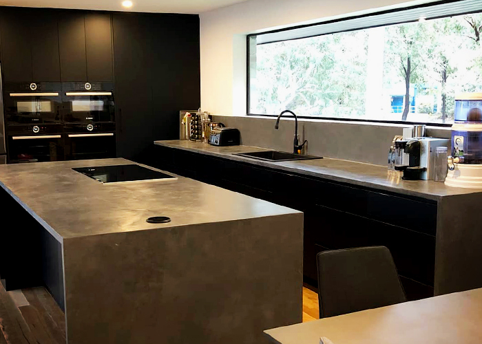 Concrete-look Kitchen Surfaces by Lustre FX