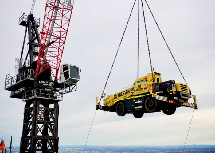 Mini Crane Hire for Multiplex High-rise Projects from Preston Hire