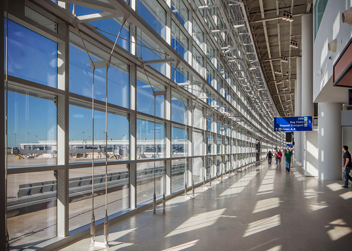 Glass Curtain Walls for Airport Terminals from Ronstan