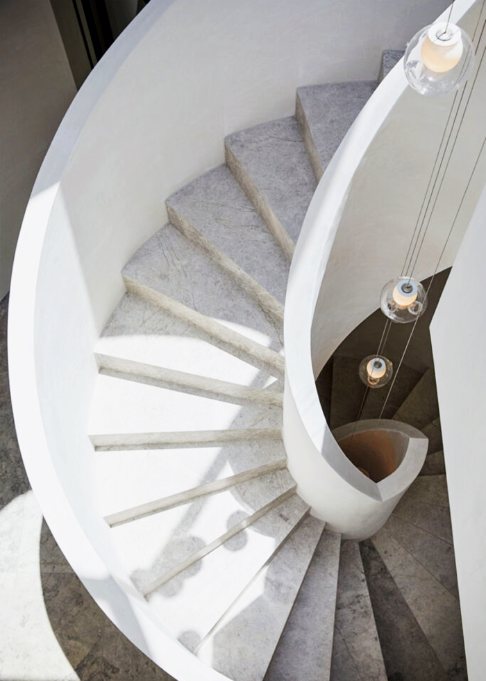 Sculpted Spiral Staircase for Holyrood Street by S&A Stairs