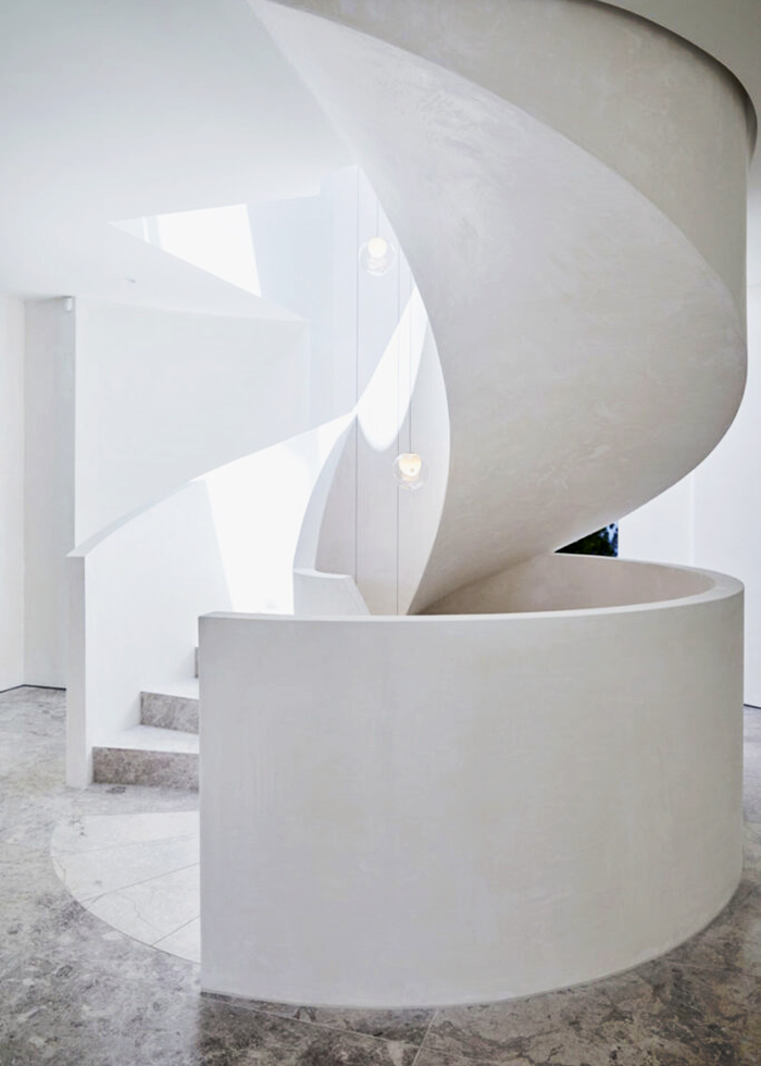 Sculpted Spiral Staircase for Holyrood Street by S&A Stairs