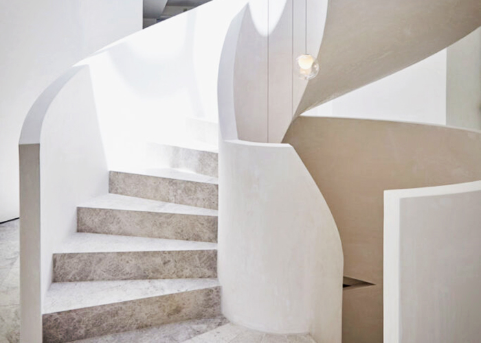 Sculpted Spiral Staircase for Holyrood Street by S&A Stairs