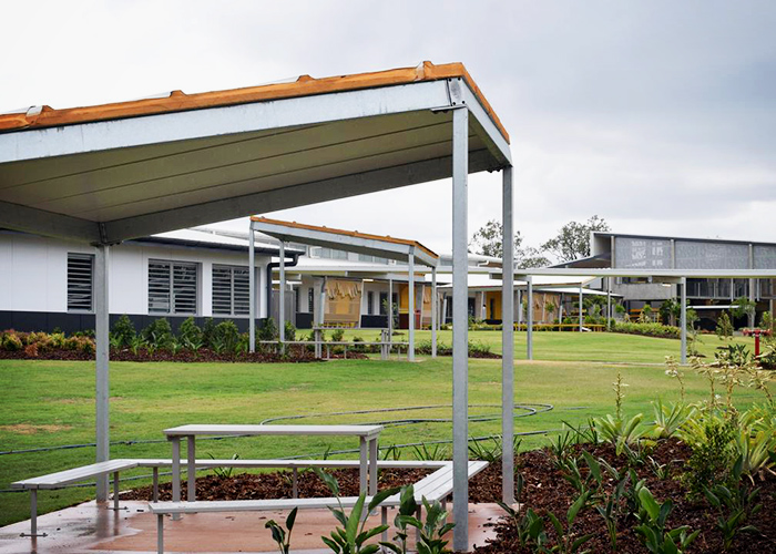 Louvre Windows for Calliope High School by Safetyline Jalousie