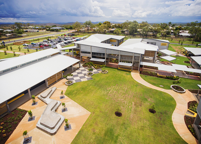 Louvre Windows for Calliope High School by Safetyline Jalousie