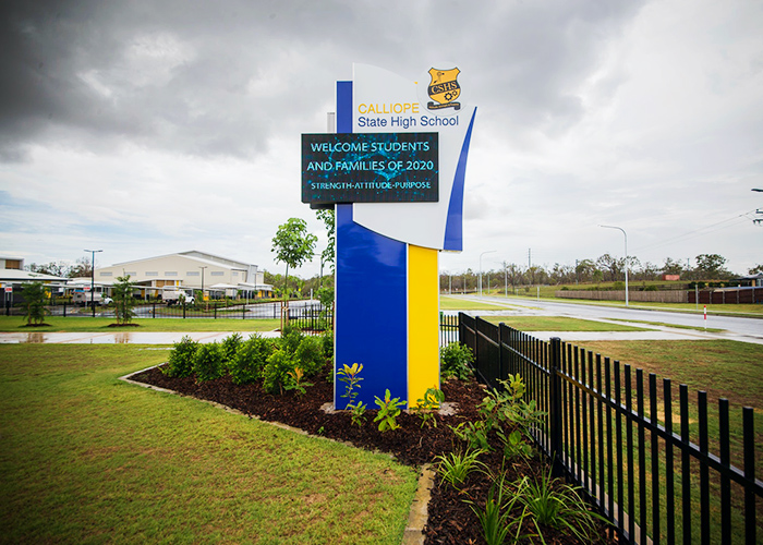 Louvre Windows for Calliope High School by Safetyline Jalousie