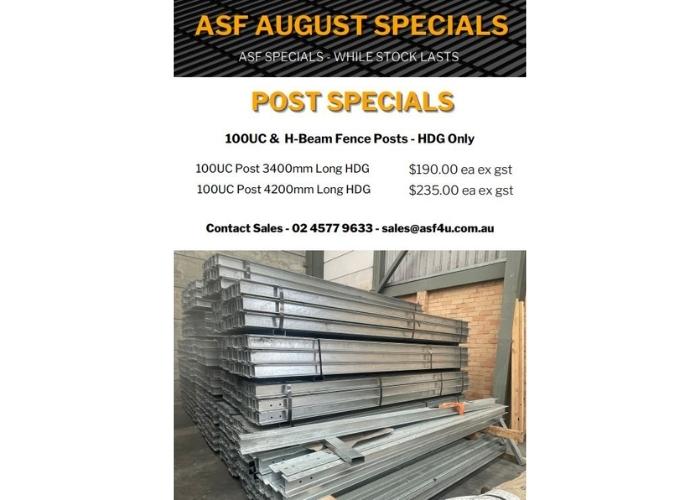 Securemax 358 and Fence Posts August Specials by ASF