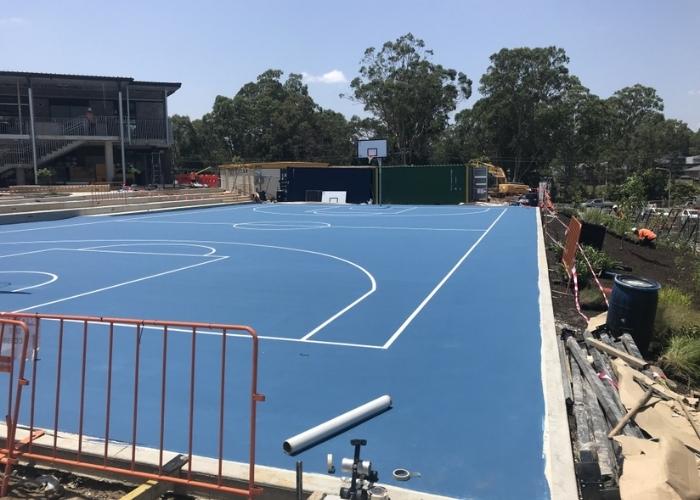 Acrylic Surfacing Basketball Courts from Court Craft
