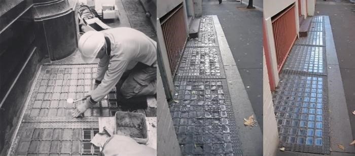 Heritage Glass Block Pavement Restoration by Obeco Glass Blocks