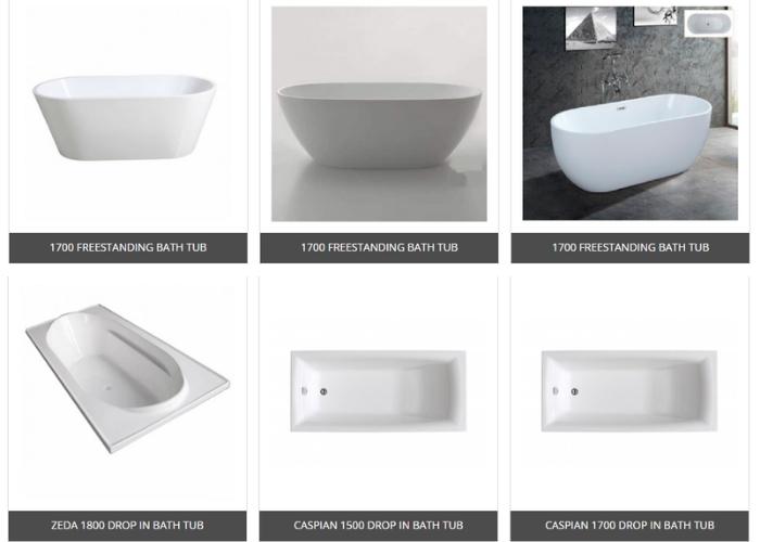 Inset and Freestanding Bathtubs from Tilo Tapware