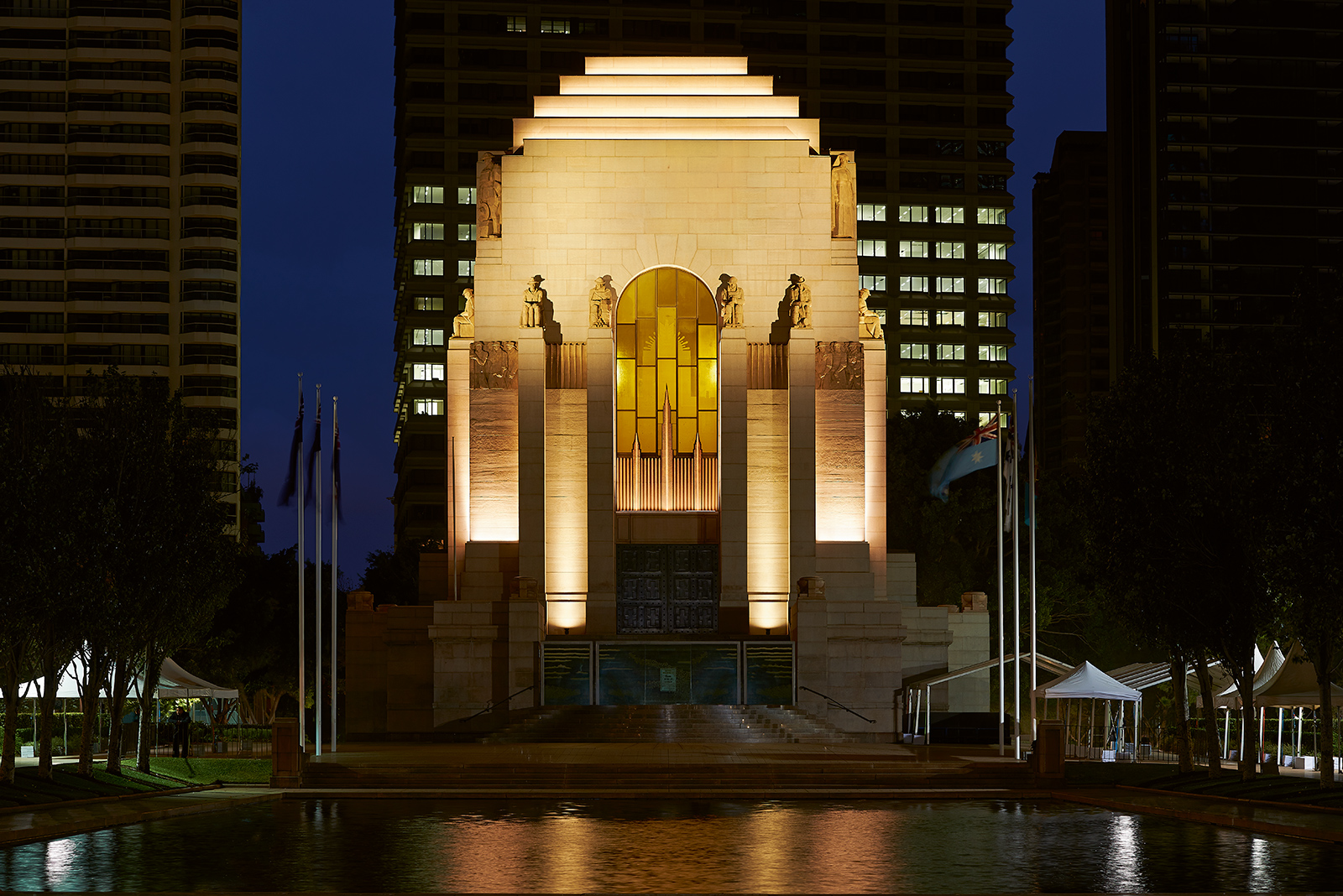 Interior and Exterior Lighting Design for ANZAC Memorial by WE-EF