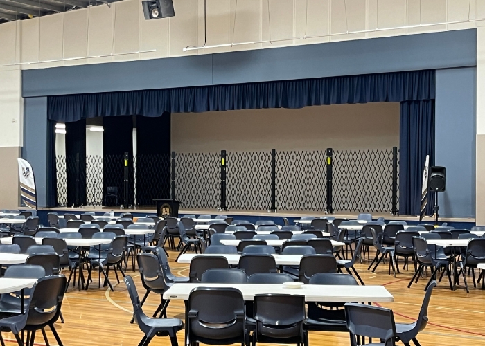 ATDC Security Trellis Barriers Secure Performance Stages at Theatres, Schools and Auditoriums