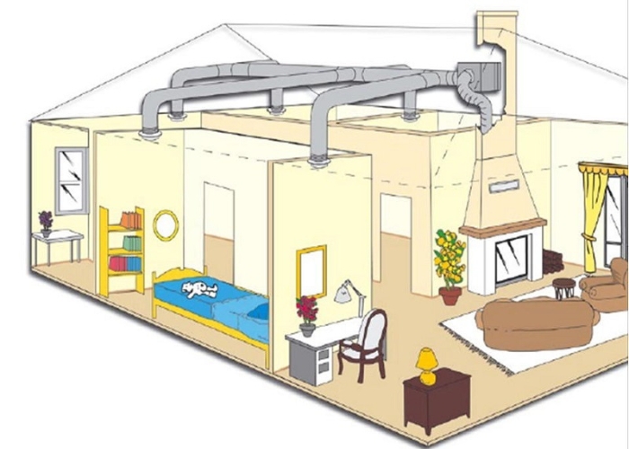 Hot Air Ducting System for Fireplaces by Chazelles