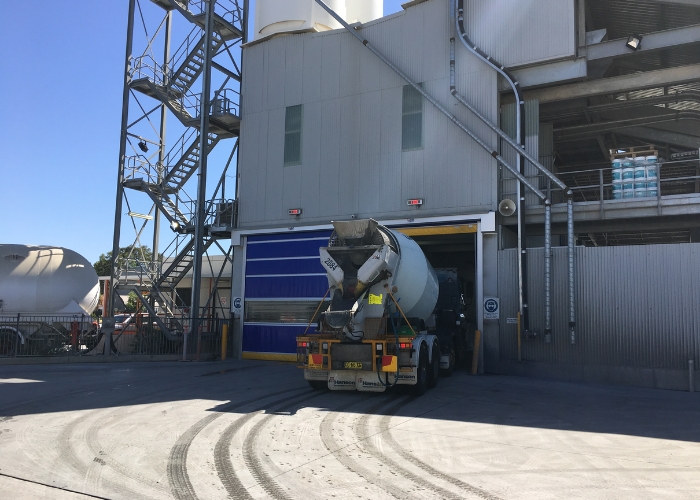 Rapid Roller Doors for Concrete Batch Plant by DMF International