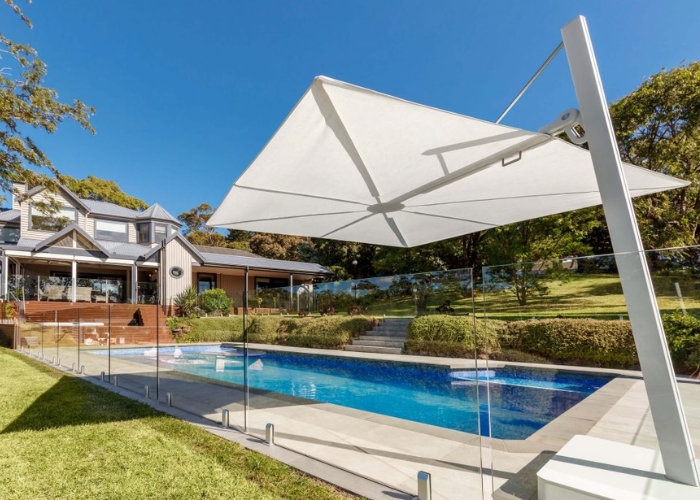 Flat Canopy Umbrella for Pools by Instant Shade Umbrellas