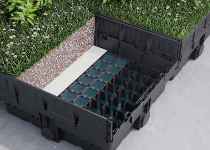 Planting Tray for Green Roofs by KHD