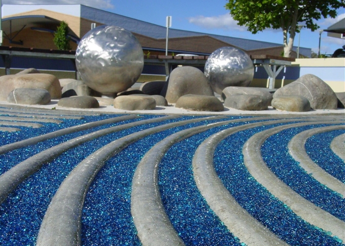 CrystalPave™ Recycled Glass Feature Surfacing by MPS Paving Systems