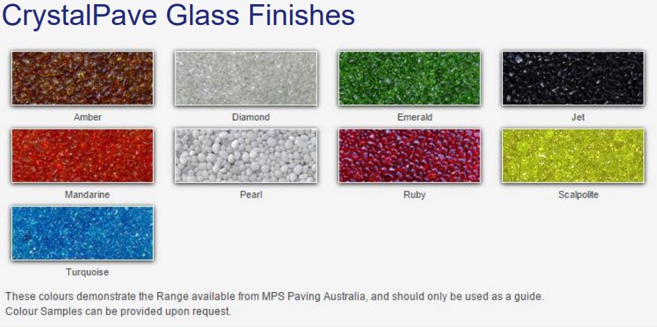 CrystalPave™ Recycled Glass Feature Surfacing by MPS Paving Systems