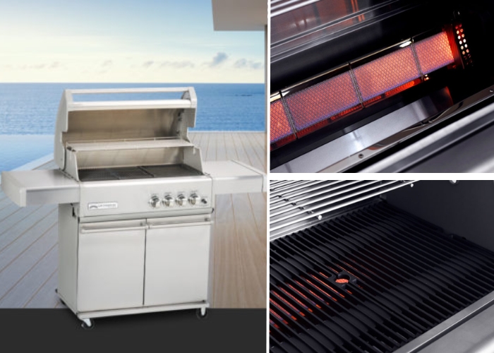 CROSSRAY Freestanding 4 Burner Gas BBQ by Thermofilm