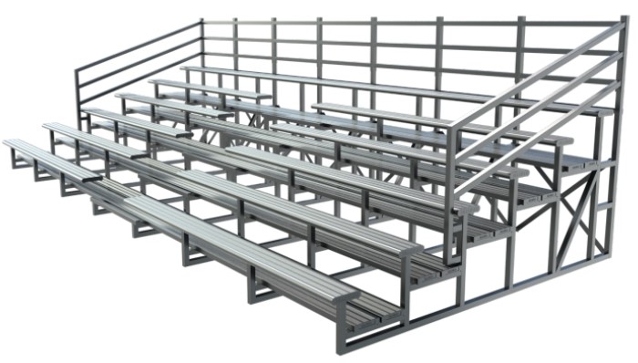 Custom Grandstand Seating by Ullrich Aluminium