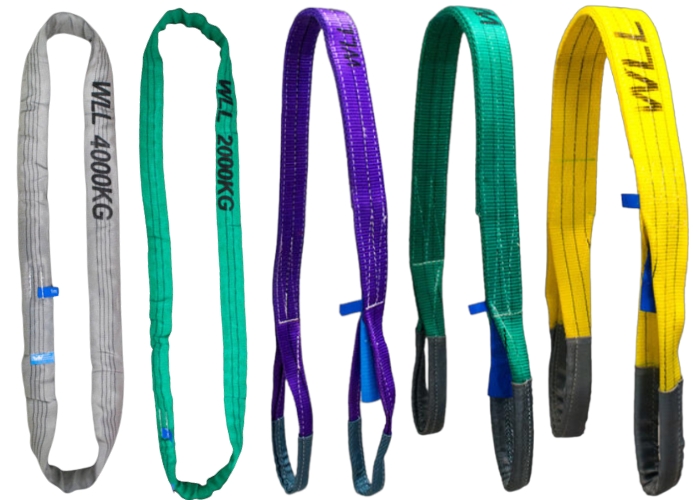 thumbnail image 2 of 3" X 10' Lifting Sling, Synthetic Web Eye & Eye, 2-Ply Tow Choker, 19,200 Lb Capacity, Unbranded 2 of 6