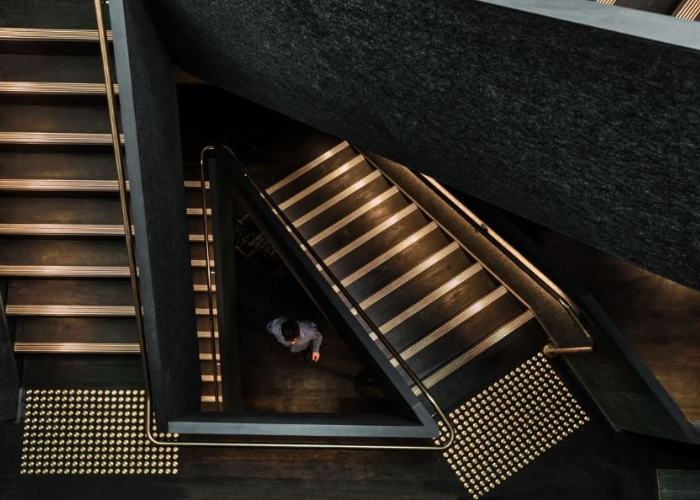Lighted Railing for Stairs by Alloy