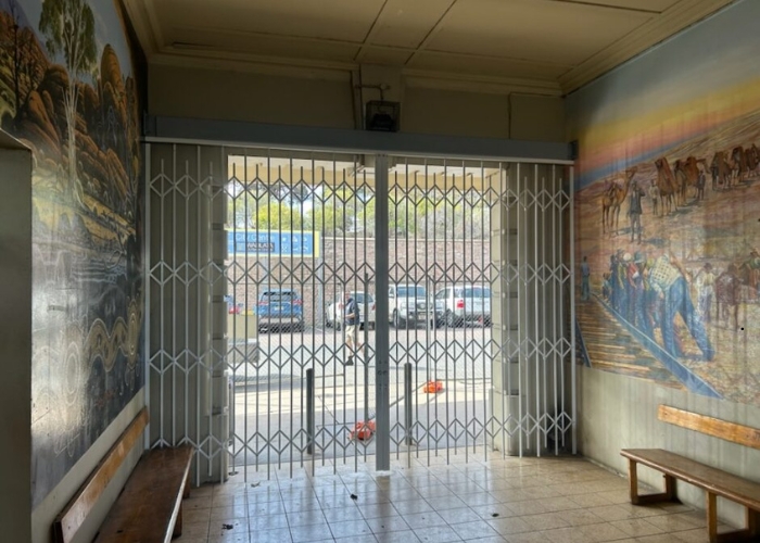 Steel Security Doors and Screens by ATDC for Port Augusta Railway Station