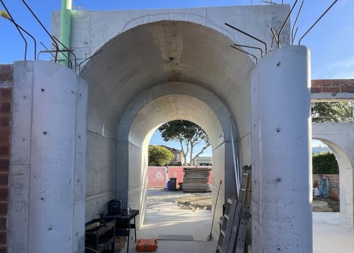 Solution for Arched Concrete Ceilings by Bespoke Formwork