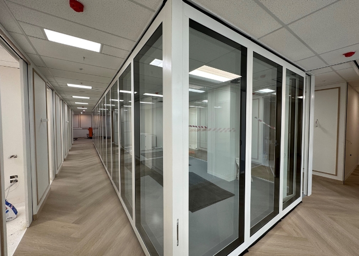 Acoustic Operable Walls for North Shore Health Hub by Bildspec