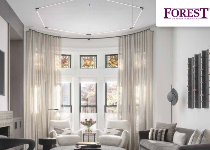 Bendable Curtain Rods for Homes by Forest Drapery