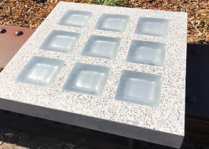 Glass Block Paving Panels for Pathways by Obeco Glass Blocks