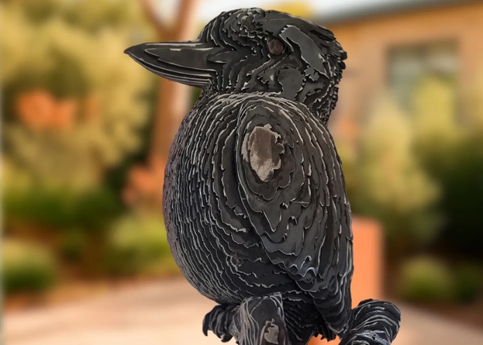 Corten Steel Kookaburra Sculpture by SOHO Galleries