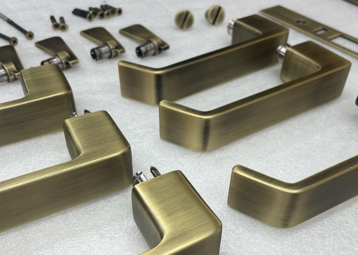 Custom Finish for Door Hardware by Astor Metal Finishes