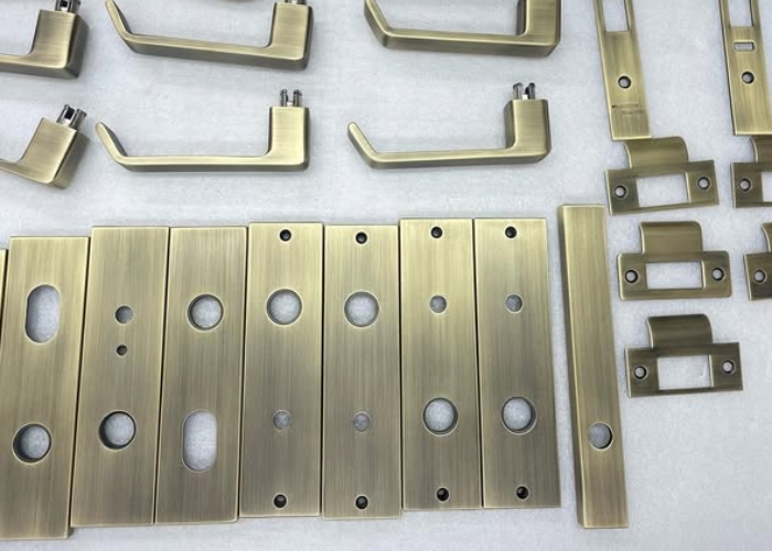 Custom Finish for Door Hardware by Astor Metal Finishes