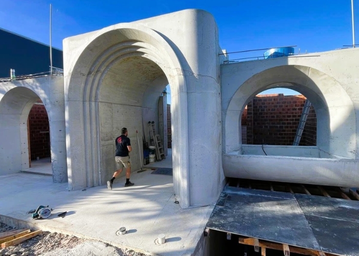 Custom Concrete Archways by Bespoke Formwork