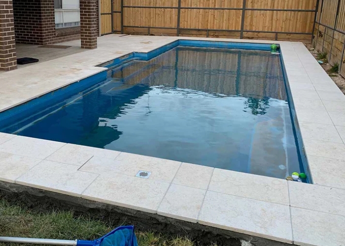 Tumbled Limestone for Pool Surrounds by iPAVE