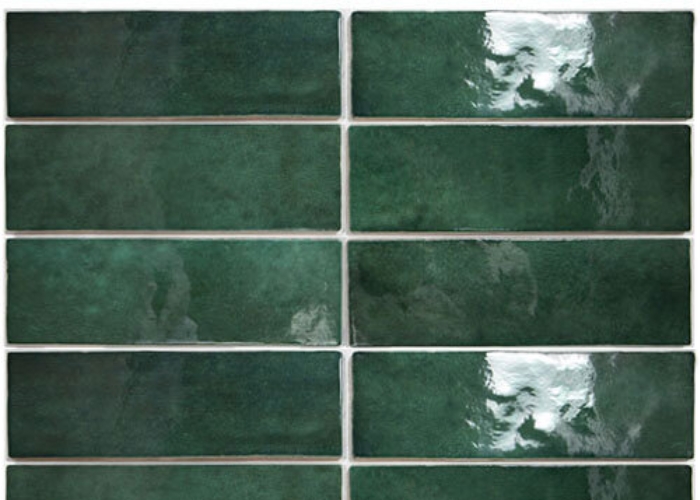 Moss Green Ceramic Wall Tiles by MDC Mosaics