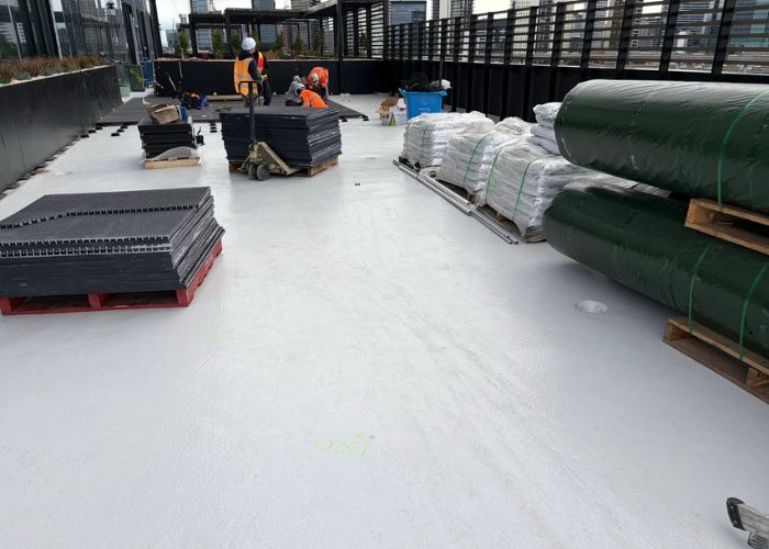 Waterproof Balcony System for Dog Runs by Pasco