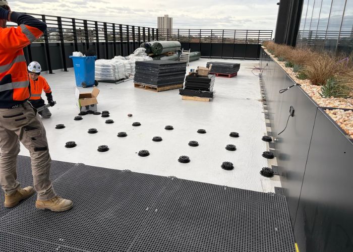 Waterproof Balcony System for Dog Runs by Pasco