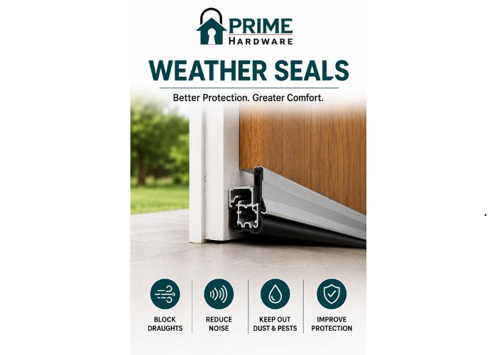 Weather Seals for Draught-Proofing and Energy-Efficient Doorways by Prime Hardware