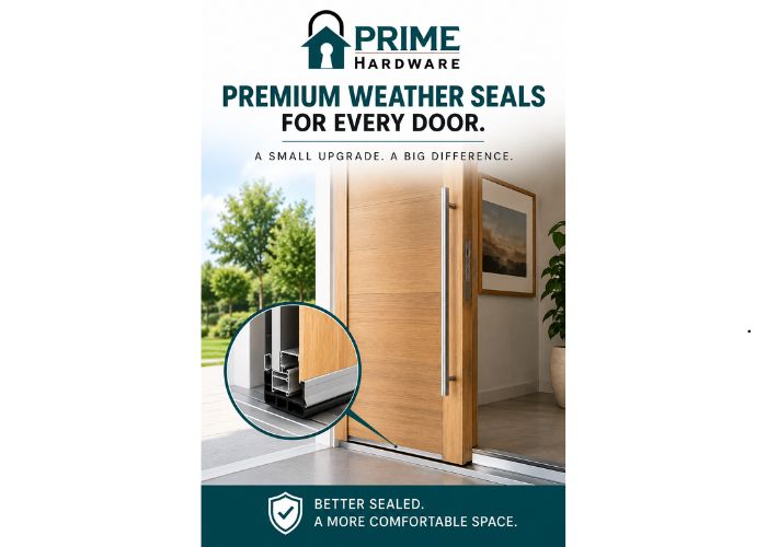Weather Seals for Draught-Proofing and Energy-Efficient Doorways by Prime Hardware